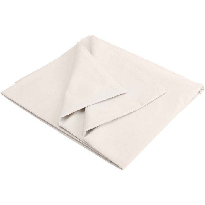 Vasket bomullslerret, B: 150 cm, natur, 5 m/ 1 pk.