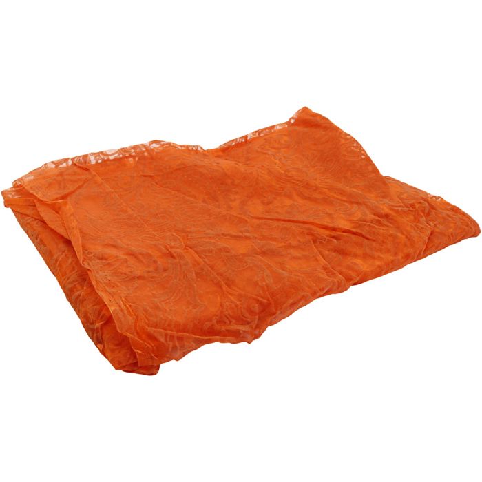 Organzastoff, B: 150 cm, orange, 3 m/ 1 pk.