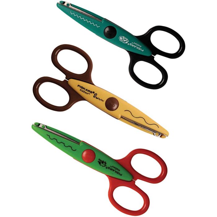 Fiskars KidzorsT Mønstersakser, 3 stk./ 1 pk.