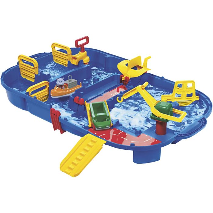 AquaPlay 1616 Vannbane med vannlås, str. 80x50x22 cm, 25 deler/ 1 sett
