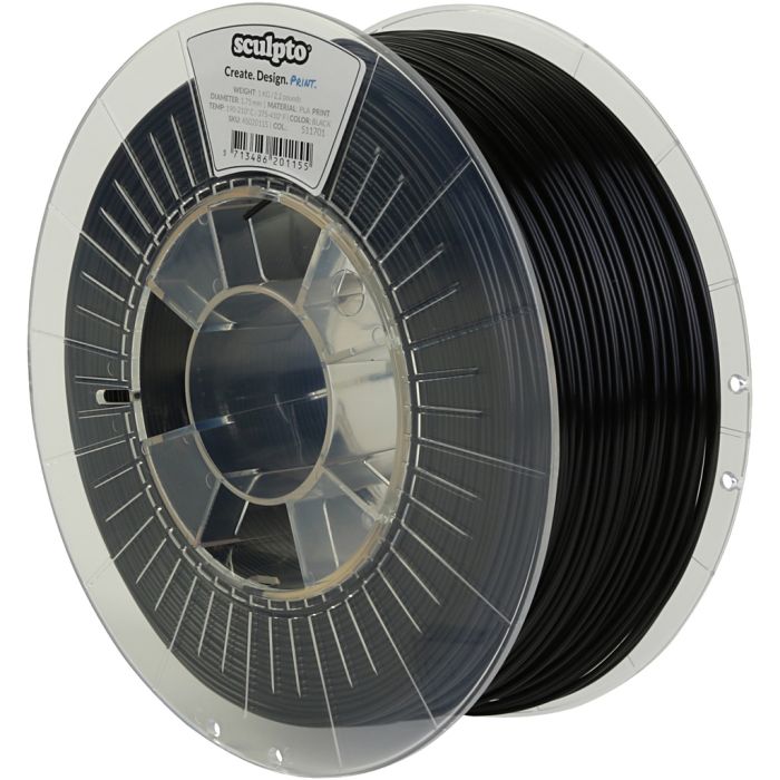 Sculpto filament, svart, 1 kg
