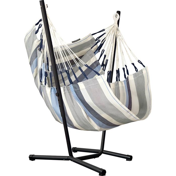 Hengekøyestol med stativ, H: 145 cm, L: 140 cm, B: 105 cm, 130 kg, 1 stk./ 1 pk.