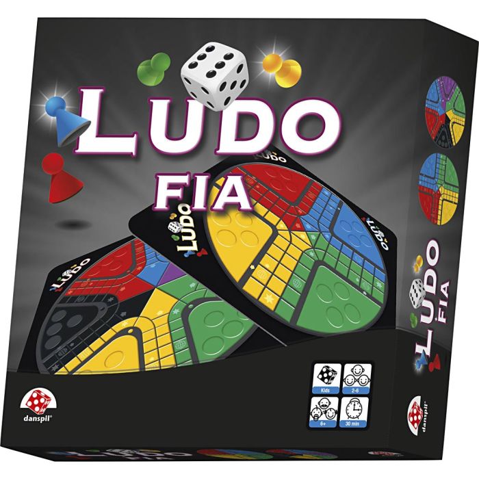 Danspil Ludo, DK,NO,SE,FI, 1 stk., Dansk tekst,Norsk tekst,Svensk tekst,Finsk tekst
