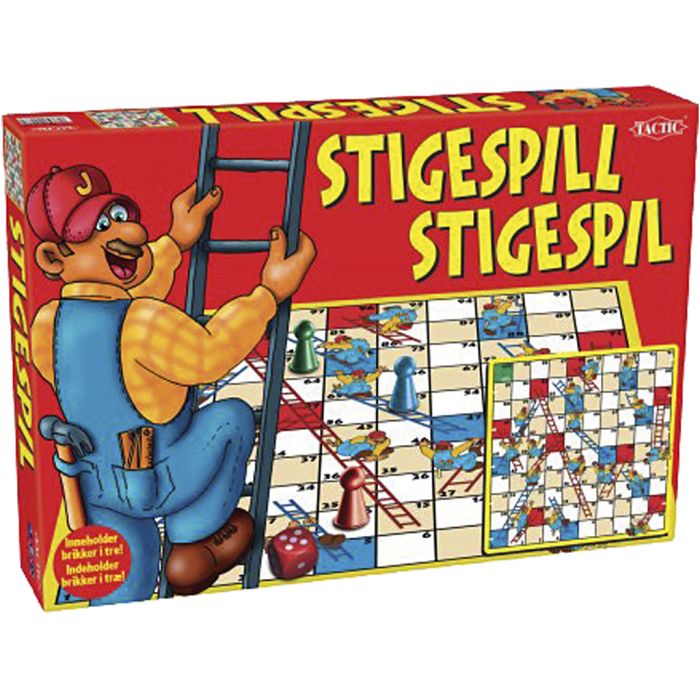 Stigespill, DK,NO, 1 stk., Dansk tekst,Norsk tekst