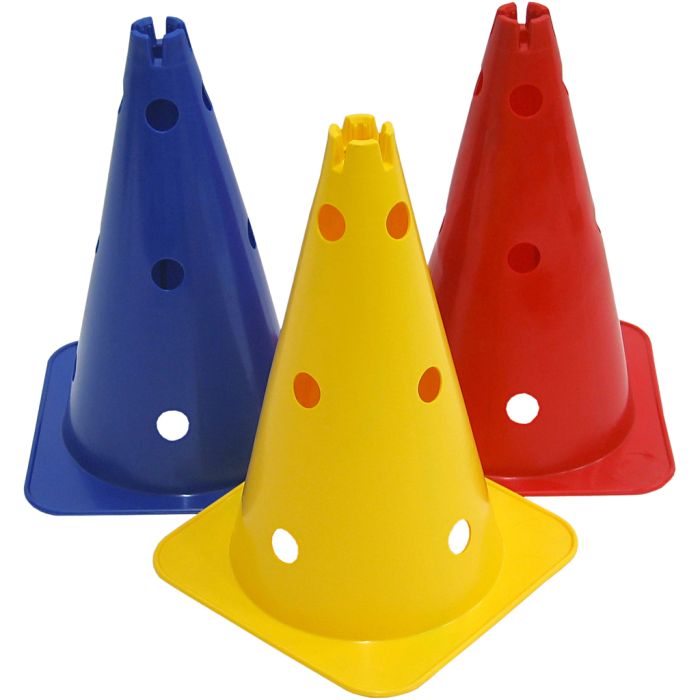 Multikjegle med hull, Farge kan variere , 6 stk./ 1 pk.