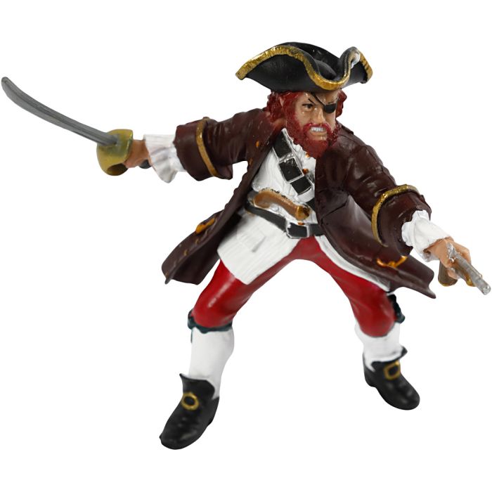 papo pirat Den røde Barbarossa, H: 8 cm, 1 pk.