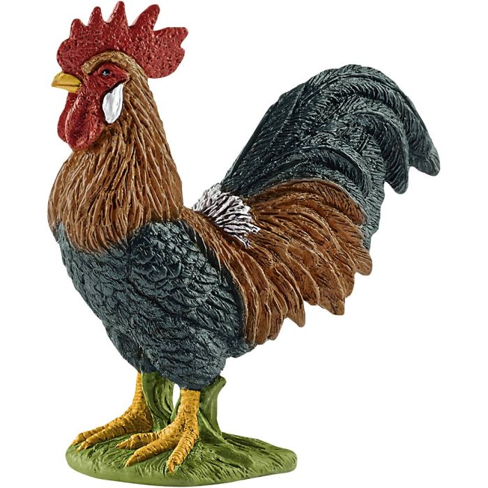 Schleich Bondegårdsdyr, Hane, str. 6x5,7x2,7 cm, 1 stk.