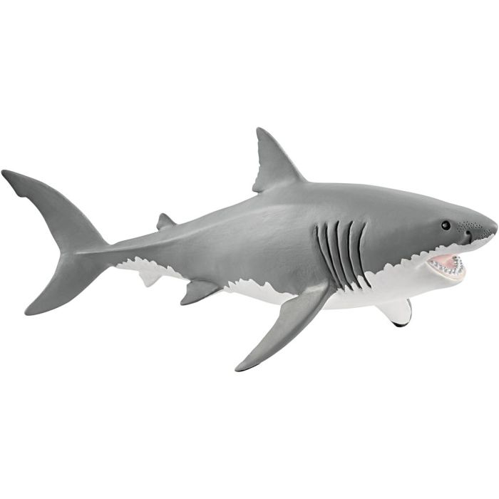 Schleich havdyr, Stor hvithai, str. 18x6,5x8,1 cm, 1 stk.