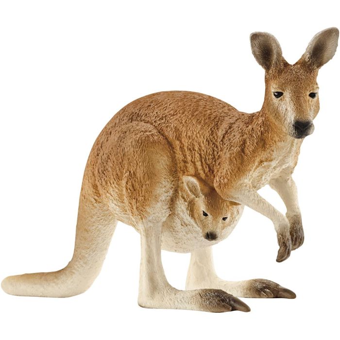 Schleich Ville dyr, Kenguru, H: 12 cm, L: 7 cm, B: 3,6 cm, 1 stk.