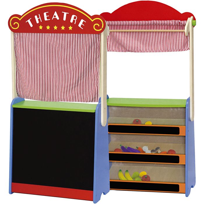 VIGA teater og kjøpmannsbutikk, H: 125 cm, L: 66 cm, B: 29 cm, 1 stk.