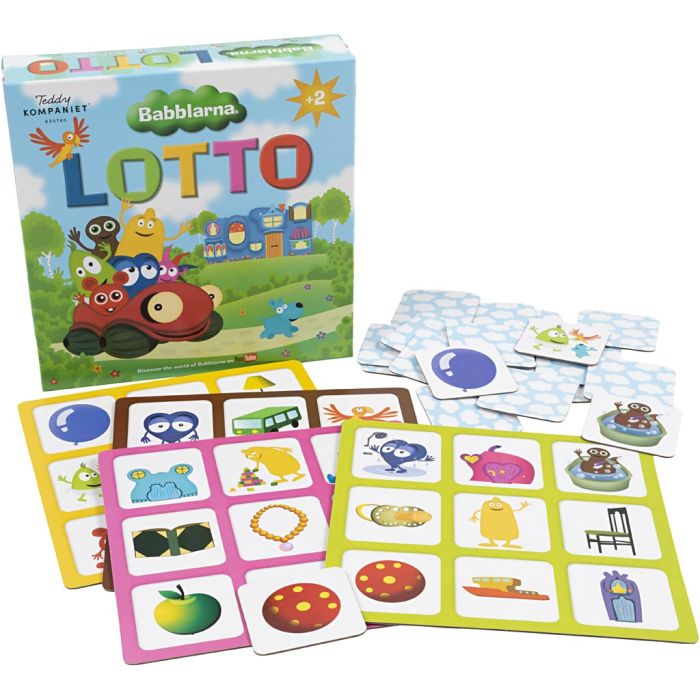 Babblarna Lotto, str. 20x20 cm, DK,NO,SE,FI,DE,ENG, 36 brikker, 1 sett