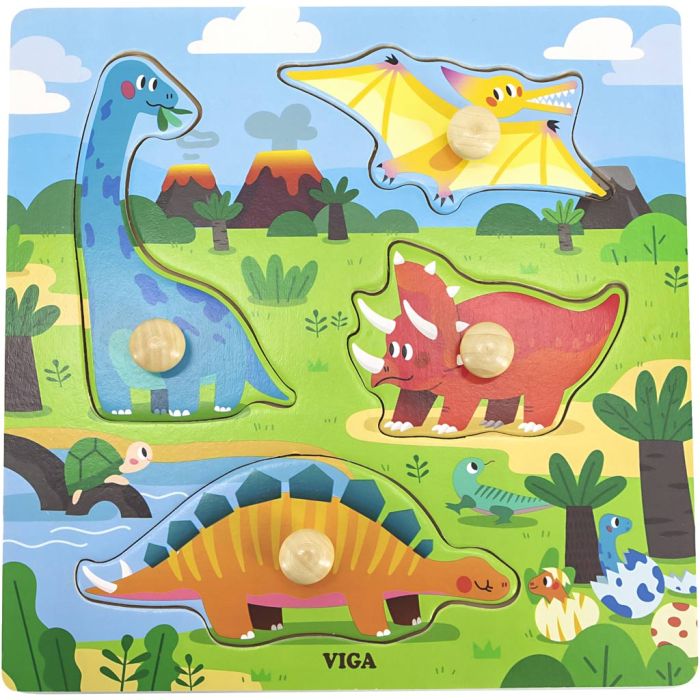 VIGA Puslespill med Knotter, H: 26 mm, L: 22 cm, B: 22 cm, 1 stk.