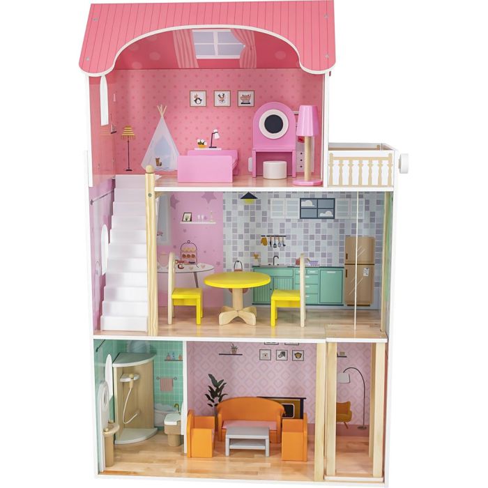 VIGA dukkehus, str. 73x113x30 cm, 14 deler/ 1 stk.