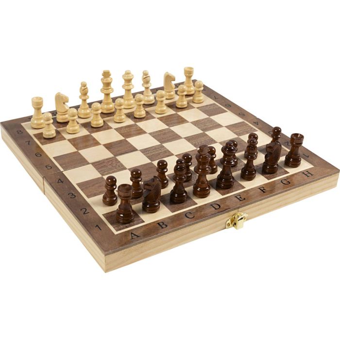 Sjakk, str. 29x29 cm, 1 sett