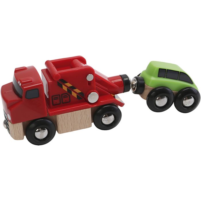 BRIO Kranbil med Feste for Tauing, 1 stk.