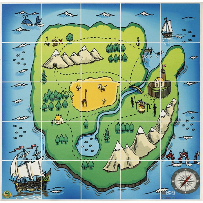 E.a.R.L. matte Skatteøy, str. 74,5x74,5 cm, 1 stk.