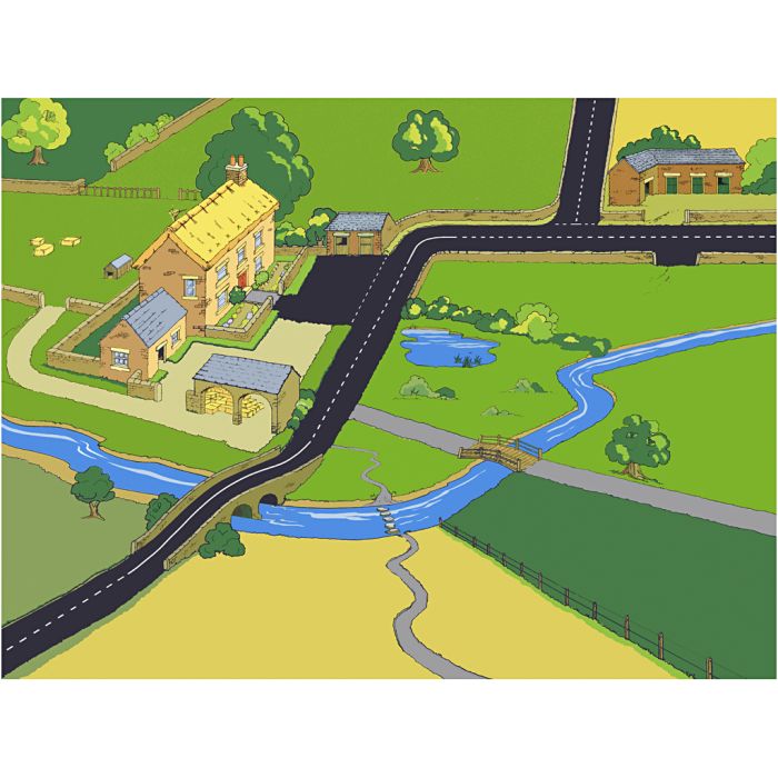 Leketeppe, Jordbruk, str. 200x150 cm, 1 stk.