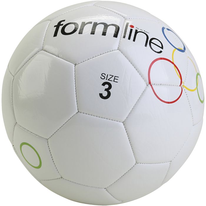 Skolegårdsfotball, nr. 3, hvit, 1 stk.