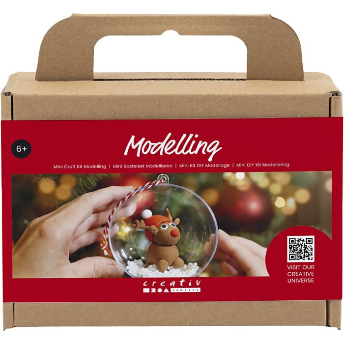 Mini DIY Kit Modellering, Reinsdyr, 1 pk.