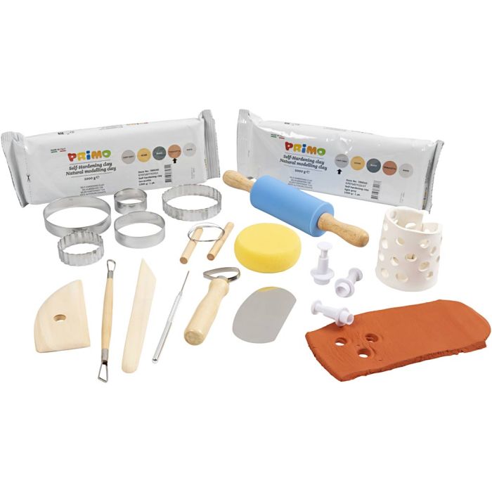 Kreativ-pakke - Leirprodukter, 1 sett