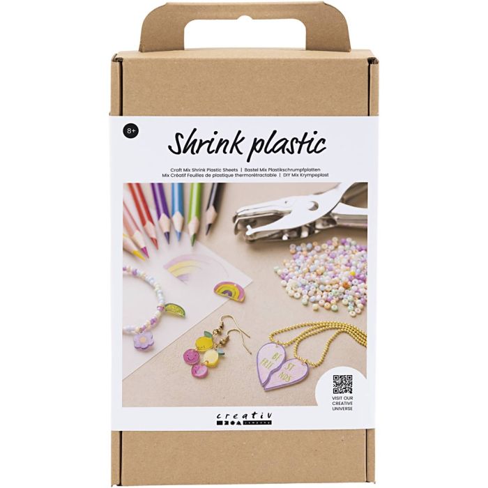 DIY Mix Krympeplastark, Smykker, 1 pk.