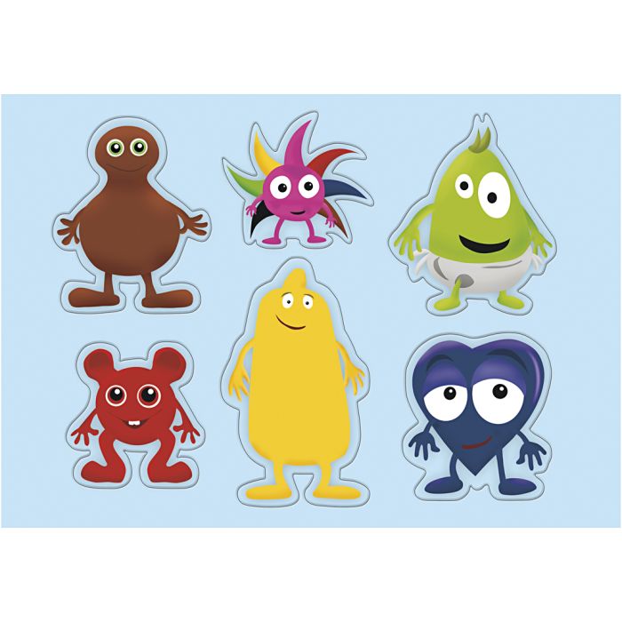 Babblarna Figurpuslespill, str. 30x21 cm, 6 brikker, 1 stk.
