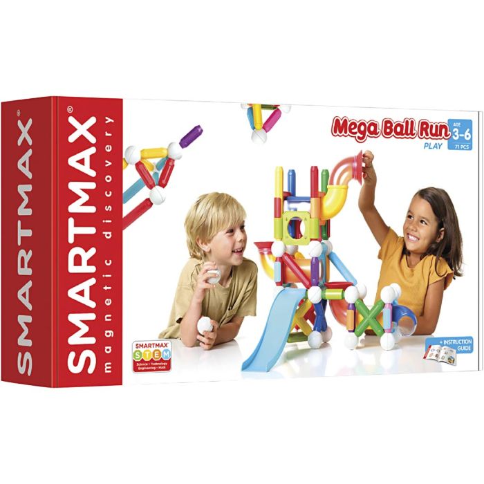 SmartMax – Mega Ball Run, str. 56x30x12 cm, 71 deler, 70 stk./ 1 pk.