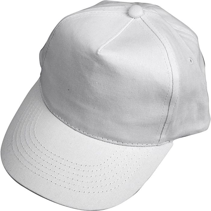 Caps, str. 49,5-56 cm, hvit, 1 stk.