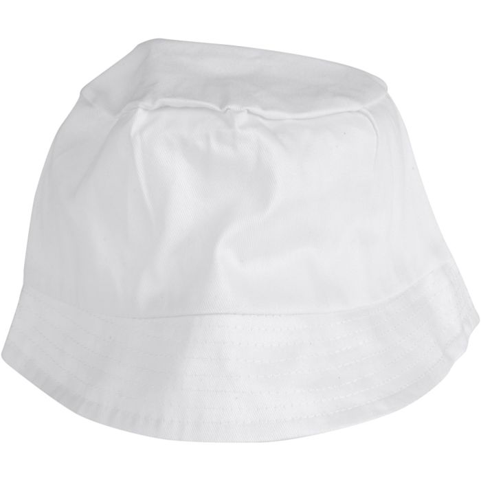 Bøllehatt, str. 58 cm, hvit, 12 stk./ 1 pk.