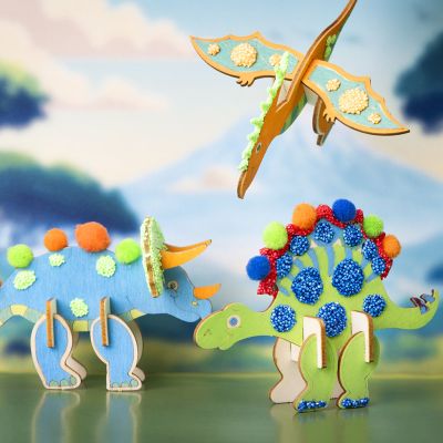 Fantasifulle dinosaurer med kule 3D-effekter