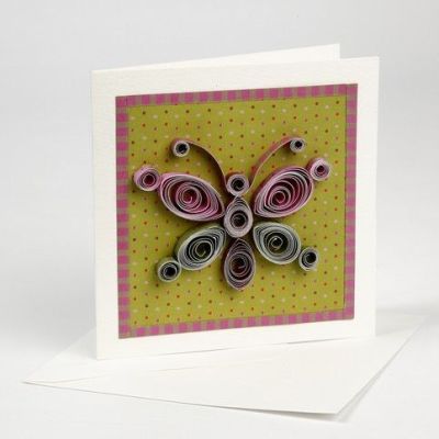 Quilling på kort