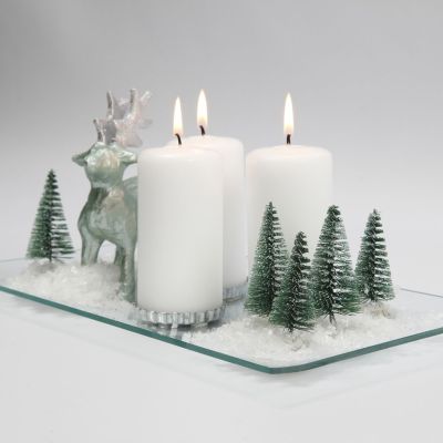 Juledekorasjon med lys