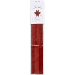 Stjernestrimler, L: 44+78 cm, B: 15+25 mm, dia. 6,5+11,5 cm, glitter,lakk, r&oslash;d, 40 strimler/ 1 pk.