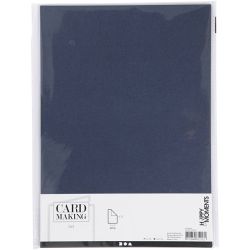 Teksturert kartong, A4, ark 210x297 mm, 220 g, bl&aring;, 10 ark/ 1 pk.