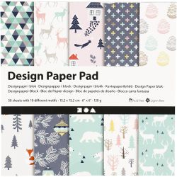 Blokk med designpapir