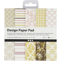 Blokk med designpapir