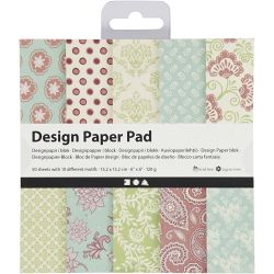 Blokk med designpapir