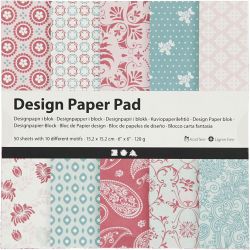 Blokk med designpapir
