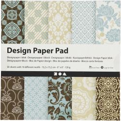 Blokk med designpapir