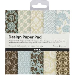Blokk med designpapir