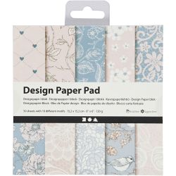 Blokk med designpapir