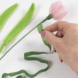 Blomstertape, B: 12 mm, m&oslash;rk gr&oslash;nn, 27 m/ 1 rl.