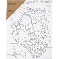 Malelerret med trykk, Sitrusfrukt , D: 1,6 cm, str. 24x30 cm, 360 g, 1 stk.