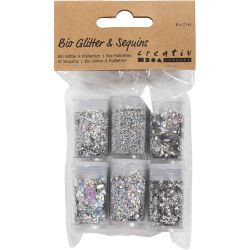 Biologisk nedbrytbart glitter og paljetter