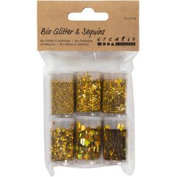 Biologisk nedbrytbart glitter og paljetter