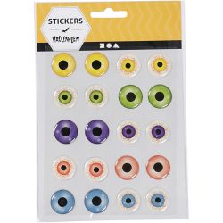 3D Stickers, dia. 20 mm, 1 ark