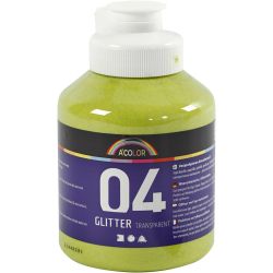 Akrylmaling med glitter