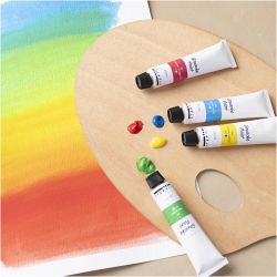 Gouache-maling, standardfarger, 6x20 ml/ 1 pk.