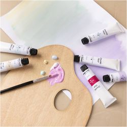 Gouache-maling, pastellfarger, 6x20 ml/ 1 pk.