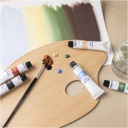 Gouache-maling, naturfarger, 6x20 ml/ 1 pk.